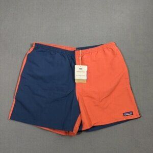 Patagonia Shorts Men's XL Harlequin Sumac Red Baggies 5" Relaxed Fit Lined NWT